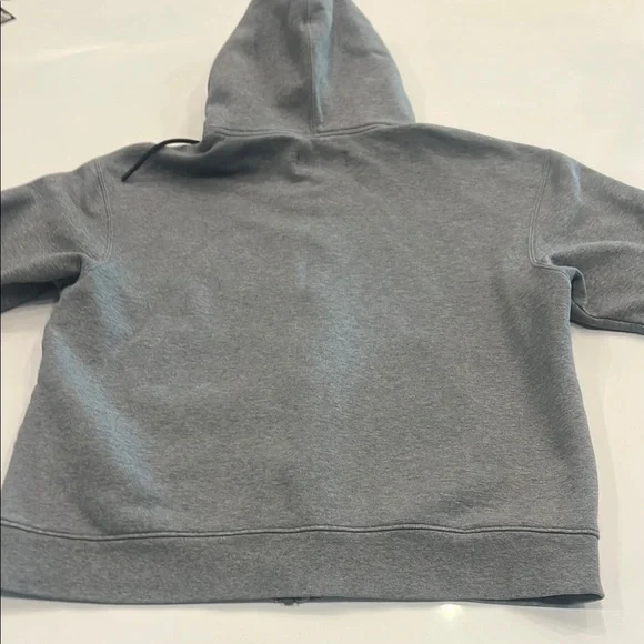 Jordan Gray Zip-Up Sweatshirt with Hood - Picture 6 of 6